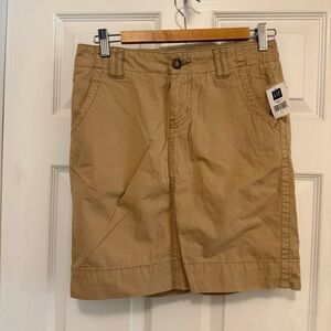 NWT Gap Khaki Utility Skirt